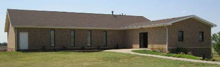 East side of church building