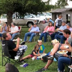 people at church picnic