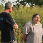 woman giving testimony