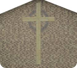 Cross on north side of building